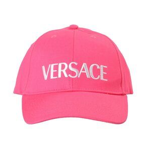 Versace Unisex Logo Print Fuxia Baseball Cap Hat size 58